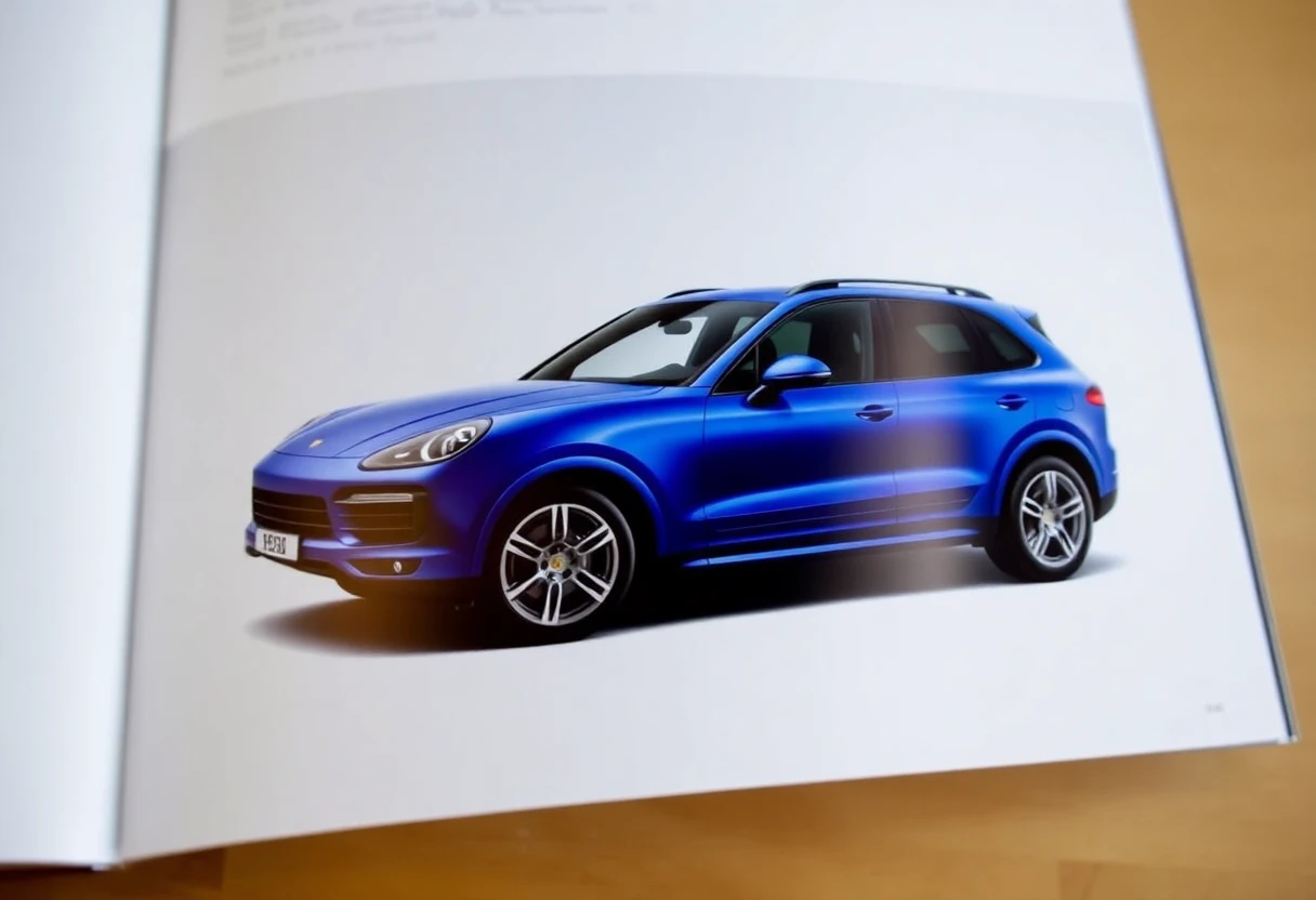 Porsche Cayenne Turbo GT, SUV sportif bleu